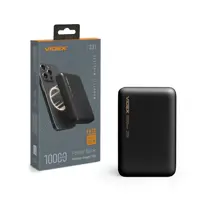 power bank VIDEX VPB-331 PD20W 10000mAh бездротовою зарядкою чорний), мініатюра зображення № 2
