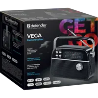Радіоприймач Defender Vega 5Вт FM/AM/SW, BT5.3 mp3 TF Card, USB, Type-C, 1200 мАч), мініатюра зображення № 2