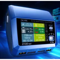 Розумне зарядне SkyRC D100neo SK-100199-01, LiPo LiHV LiFe Liion 1-6S, NiMh Pb, 2 канали, 200W 12A, 220V), мініатюра зображення № 13