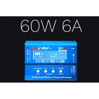 Розумне зарядне SkyRC IMAX B6 V2, LiPo LiHV LiFe Liion 1-6S, NiMh, Pb, 60W 6A, DJI Mavic/Inspire Battery), мініатюра зображення № 7