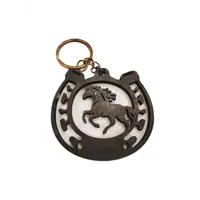 3D друк брелок для ключів з Підкова з конем), мініатюра зображення № 2