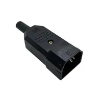 Вилка штекер на кабель IEC C14 (тато) 10A 250V), мініатюра зображення № 2