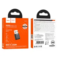 Wi-Fi адаптер HOCO HI33 WiFi5 USB 650 Мбіт/с Black), мініатюра зображення № 3