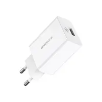 Зарядне BOROFONE BA21A 1USB 3A  QC3.0 18W кабель Type-C white), мініатюра зображення № 5