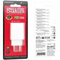 Зарядне BOROFONE BA21A PRO Type-C PD20W white), мініатюра зображення № 2