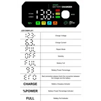 Зарядне Foxsur FBC1207E 12V 7А, автомат 3 етапи (для кислотних AGM, GEL, SLA, LiFePO4 акумуляторів)), мініатюра зображення № 7
