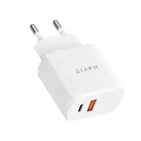 Зарядне HAVIT UCP019 1Type-C 1USB PD20W QC3.0 біле), мініатюра зображення № 2