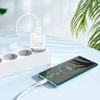 Зарядне Hoco C109A 1USB QC3.0 біле з кабелем Type-C), мініатюра зображення № 3