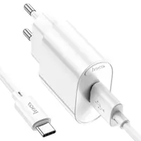 Зарядне Hoco C109A 1USB QC3.0 біле з кабелем Type-C), мініатюра зображення № 8
