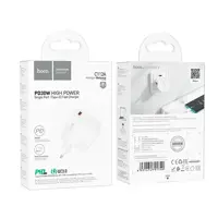 Зарядне HOCO C112A PD30W 1USB QC3.0/3А білe), мініатюра зображення № 3