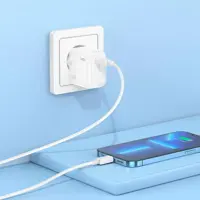 Зарядне HOCO C112A PD30W 1USB QC3.0/3А білe), мініатюра зображення № 6