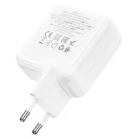 Зарядне HOCO C115A 1USB 2Type-C PD65W QC3.0 біле), мініатюра зображення № 6