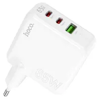 Зарядне HOCO C115A 1USB 2Type-C PD65W QC3.0 біле), мініатюра зображення № 7
