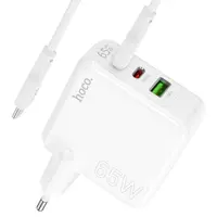Зарядне HOCO C115A 1USB 2Type-C PD65W QC3.0 біле), мініатюра зображення № 9