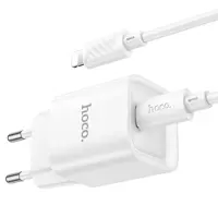 Зарядне HOCO C146A PD20W Type-C білe, кабель Type-C to Lightning), мініатюра зображення № 5