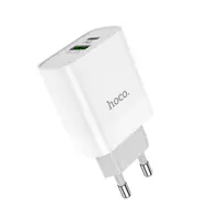 Зарядне HOCO C80A USB Type-C QC3.0 PD18W з кабелем Type-C біле), мініатюра зображення № 10