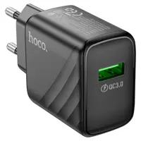 Зарядне HOCO CS21A Rich 1USB QC3.0 18W з кабелем Type-C чорне), мініатюра зображення № 12