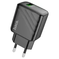 Зарядне HOCO CS21A Rich 1USB QC3.0 18W з кабелем Type-C чорне), мініатюра зображення № 13