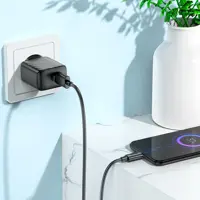 Зарядне HOCO CS21A Rich 1USB QC3.0 18W з кабелем Type-C чорне), мініатюра зображення № 8