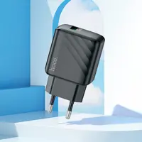 Зарядне HOCO CS21A Rich 1USB QC3.0 18W з кабелем Type-C чорне), мініатюра зображення № 9