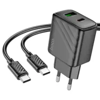 Зарядне HOCO CS23A PD30W QC3.0 1USB 1Type-C з кабелем Type-C чорне), мініатюра зображення № 9