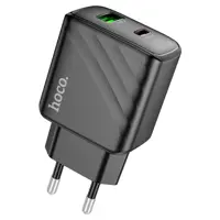 Зарядне HOCO CS23A PD30W Type-C 1USB PD30W з кабелем Type-C to Lightning чорне), мініатюра зображення № 12
