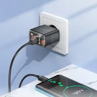 Зарядне HOCO CS43A Smart PD45W 2*Type-C чорне), мініатюра зображення № 5