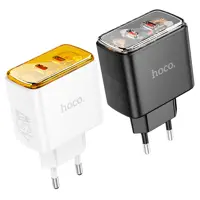 Зарядне HOCO CS43A Smart PD45W 2*Type-C чорне), мініатюра зображення № 7