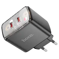 Зарядне HOCO CS43A Smart PD45W 2*Type-C чорне), мініатюра зображення № 3