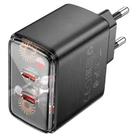 Зарядне HOCO CS43A Smart PD45W 2*Type-C чорне), мініатюра зображення № 9