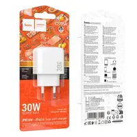 Зарядне HOCO CS55A Surplus GaN PD30W 1xType-C 1xUSB біле), мініатюра зображення № 2