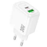 Зарядне HOCO CS55A Surplus GaN PD30W 1xType-C 1xUSB біле), мініатюра зображення № 3