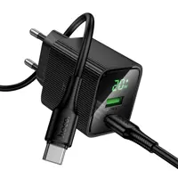 Зарядне HOCO CS83A PD20W Type-C/1USB LED чорний), мініатюра зображення № 6