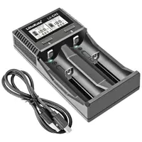 Зарядне LiitoKala Lii-CH2 1-2элемента 18650, 26650, 21700, АА, ААА Li-ion, IMR, LiFe, NiMH LCD від TypeC), мініатюра зображення № 5