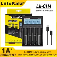 Зарядне LiitoKala Lii-CH4 1-4 еленментів Li-ion, IMR, LiFe, NiMH LCD, TypeC), мініатюра зображення № 5