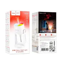 Зволожувач повітря HOCO HX34 нічник Starry sky humidifier White), мініатюра зображення № 4