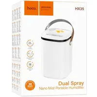 Зволожувач повітря HOCO HX35 Mist подвійне розпилення humidifier White), мініатюра зображення № 2
