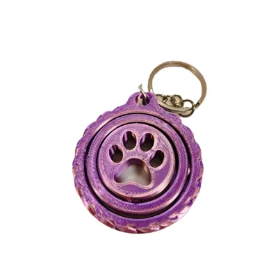 3D друк брелок-круглий рухливий