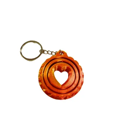 3D друк брелок-круглий рухливий