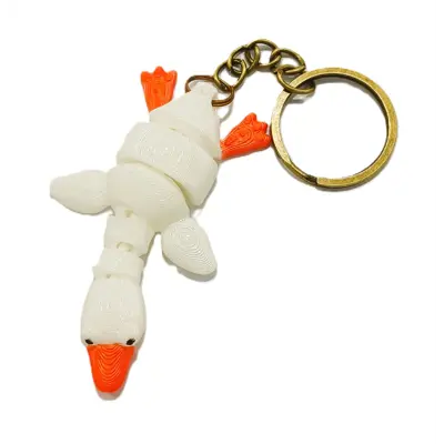 3D друк брелок - флексі гусак 