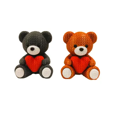 3D друк іграшка Ведмежа з серцем 