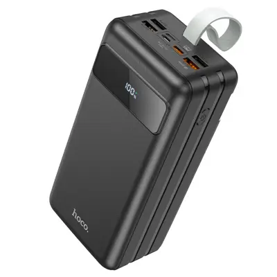 power bank Hoco J86B Electric 4USB Type-C 22.5W PD20W, QC, LCD, Lamp 60000 mAh чорний