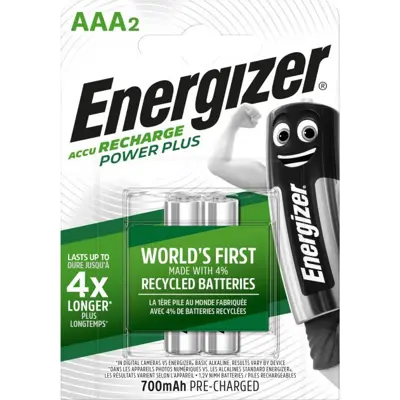 Акумулятор ENERGIZER Ni-Mh AAA HR03 700mAh bl2