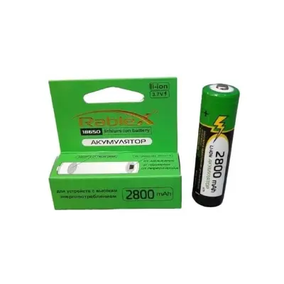 Акумулятор Літієвий Rablex 18650 2800mAh 3,7V (з захистом)