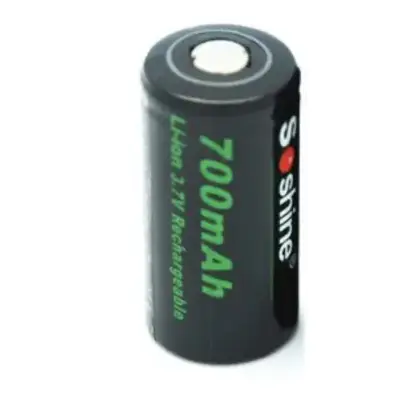 Акумулятор Літієвий Soshine 16340 (cr123) 700mAh 3,7V