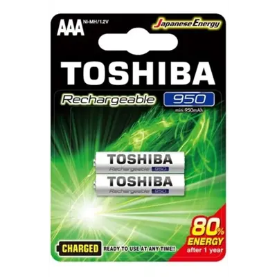 Акумулятор TOSHIBA Ready to Use Ni-MH AAA HR03 950mAh 2bl