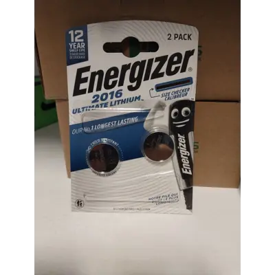 Батарейка ENERGIZER CR2016 Ultimate Lithium 2BL