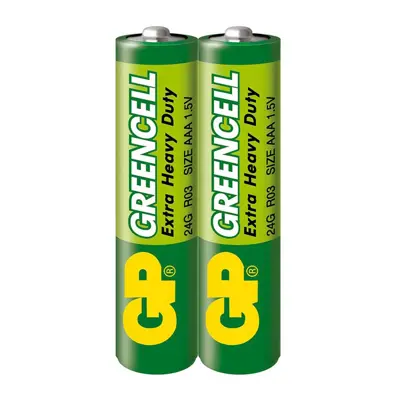 Батарейка GP R03 AAA (24G-S2) Greencell 2shrink