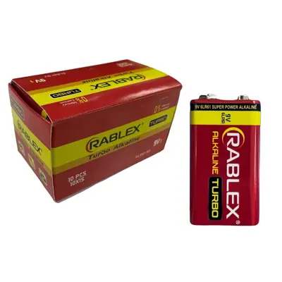 Батарейка Rablex 6LR61/1sh Turbo