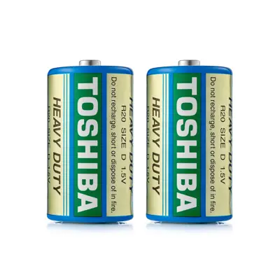 Батарейка TOSHIBA R20 KG-SL синя 2 шт.